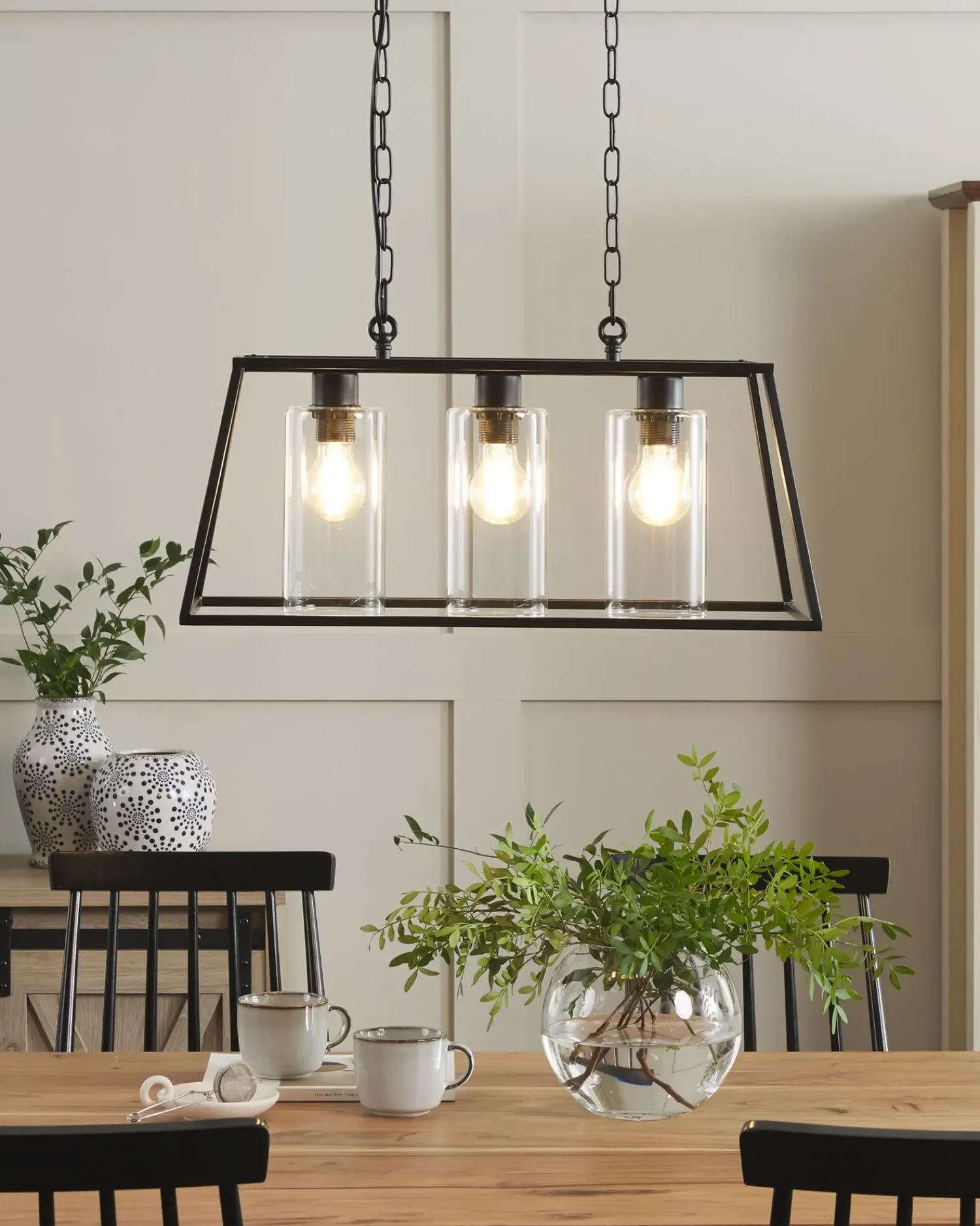 Online Beliani Lampadario MUGER Metallo Nero