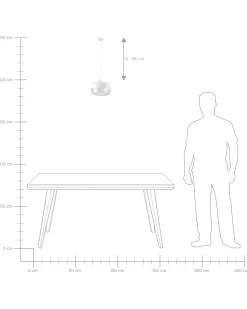 Hot Beliani Lampadario MURRAY Vetro Bianco Bianco Trasparente