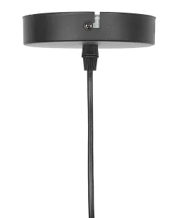 Clearance Beliani Lampadario MURRAY Vetro Nero Trasparente Nero