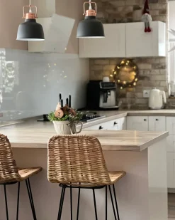 Outlet Beliani Lampadario NARMADA Metallo Grigio grafite Rame Grigio