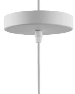 Sale Beliani Lampadario NEVA Metallo Bianco Bianco Marrone