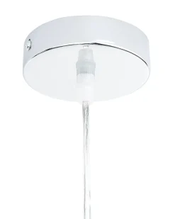 Beliani Lampadario NIARI Marrone chiaro Bianco Marrone Trasparente