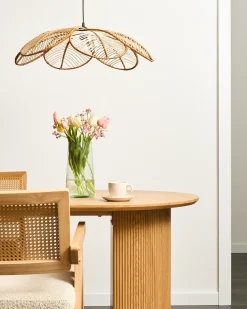 Outlet Beliani Lampadario NIGUA Rattan Naturale