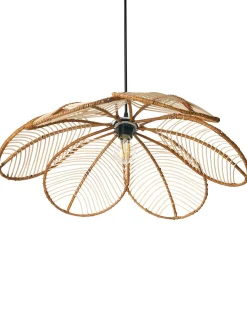 Outlet Beliani Lampadario NIGUA Rattan Naturale