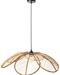 Outlet Beliani Lampadario NIGUA Rattan Naturale
