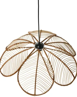 Outlet Beliani Lampadario NIGUA Rattan Naturale