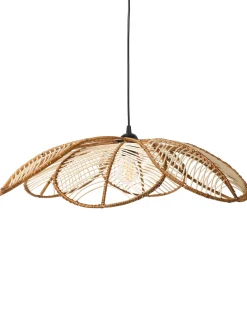 Outlet Beliani Lampadario NIGUA Rattan Naturale