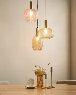 Best Beliani Lampadario NJORO Vetro Multicolore