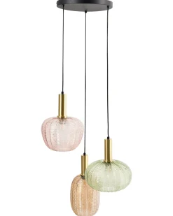 Best Beliani Lampadario NJORO Vetro Multicolore
