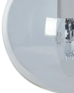 Outlet Beliani Lampadario NOEL Vetro Nero Nero Trasparente