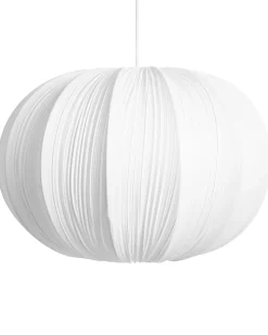 Hot Beliani Lampadario OKER Tessuto Bianco