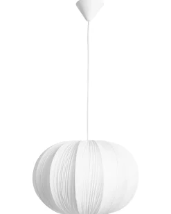 Hot Beliani Lampadario OKER Tessuto Bianco