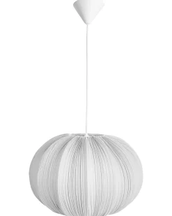 Online Beliani Lampadario OKER Tessuto Grigio