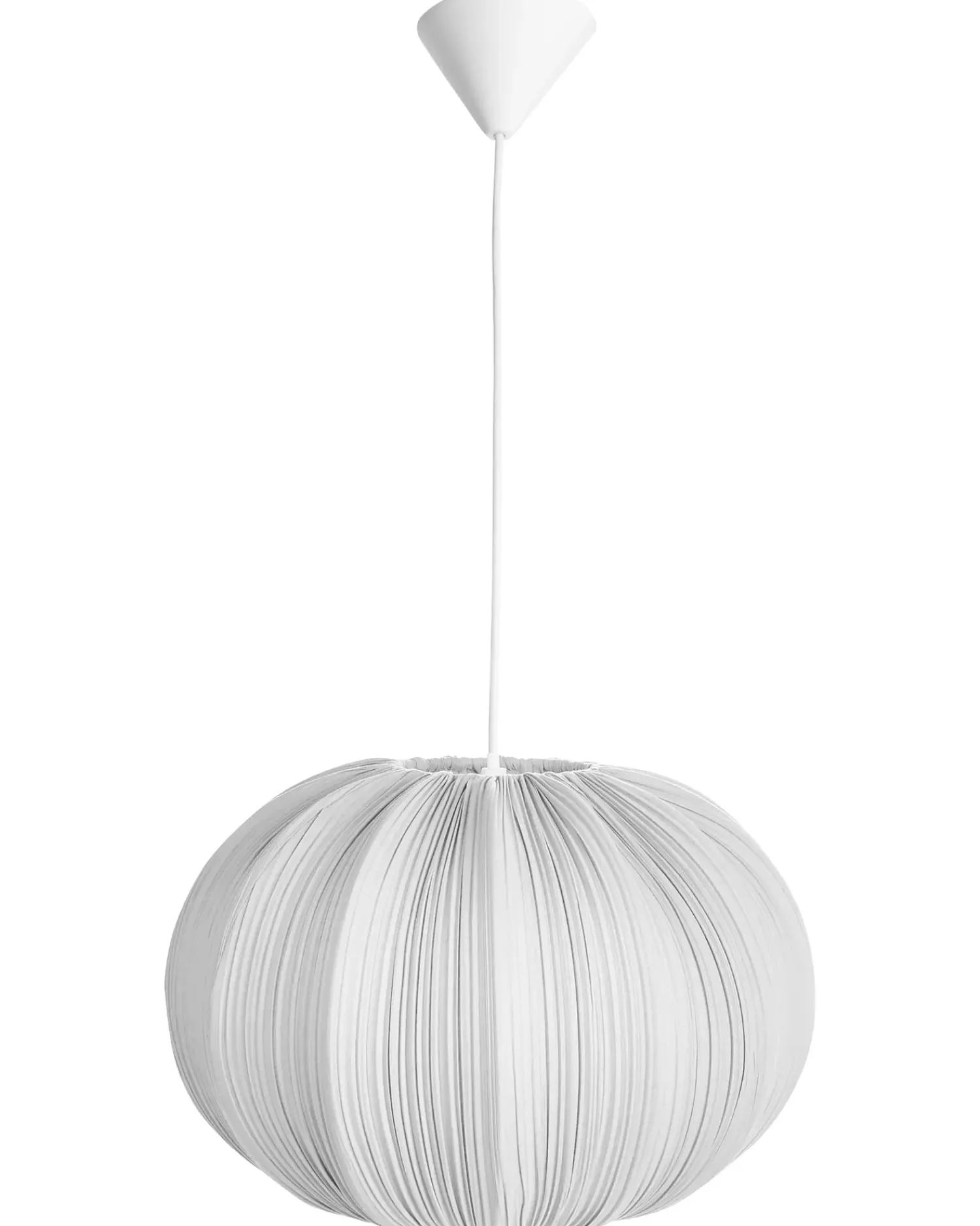 Online Beliani Lampadario OKER Tessuto Grigio