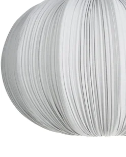 Online Beliani Lampadario OKER Tessuto Grigio
