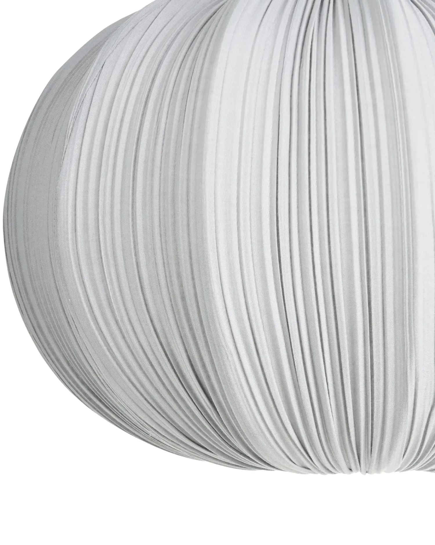 Online Beliani Lampadario OKER Tessuto Grigio