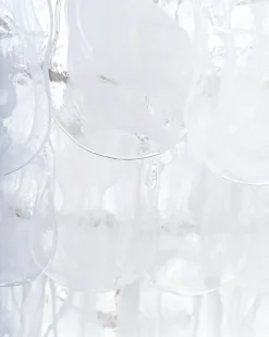 Sale Beliani Lampadario OSMORE Vetro Ottone Ottone Trasparente