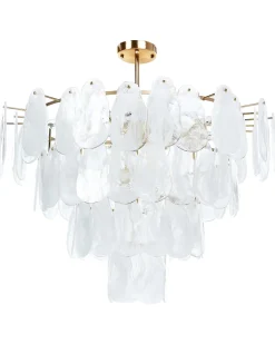 Sale Beliani Lampadario OSMORE Vetro Ottone Ottone Trasparente