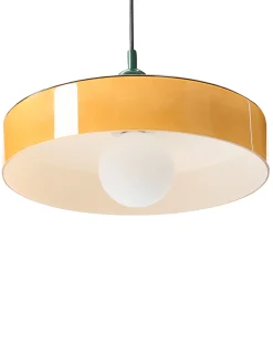 Sale Beliani Lampadario PAALA Vetro Arancione