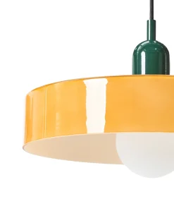 Sale Beliani Lampadario PAALA Vetro Arancione