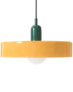 Sale Beliani Lampadario PAALA Vetro Arancione