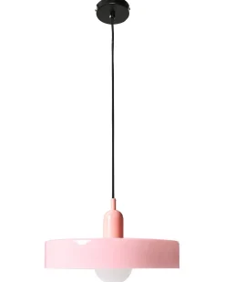 Hot Beliani Lampadario PAALA Vetro Rosa