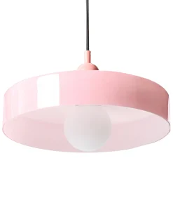 Hot Beliani Lampadario PAALA Vetro Rosa