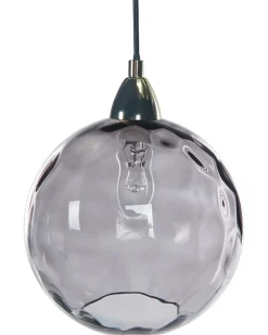 Hot Beliani Lampadario PABELLON Vetro Blu Blu Grigio