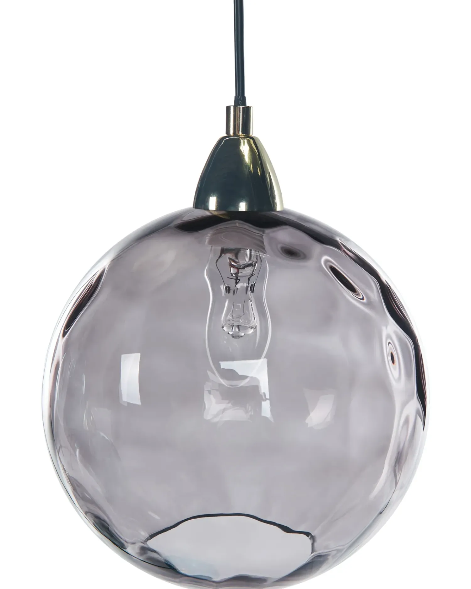 Hot Beliani Lampadario PABELLON Vetro Blu Blu Grigio