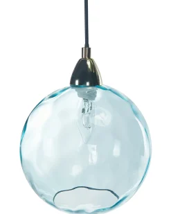 Hot Beliani Lampadario PABELLON Vetro Blu Blu Grigio