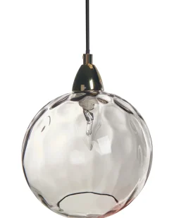 Hot Beliani Lampadario PABELLON Vetro Rosso Rosa Rosso Trasparente