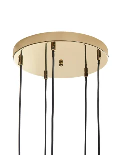 Hot Beliani Lampadario PABELLON Vetro Rosso Rosa Rosso Trasparente