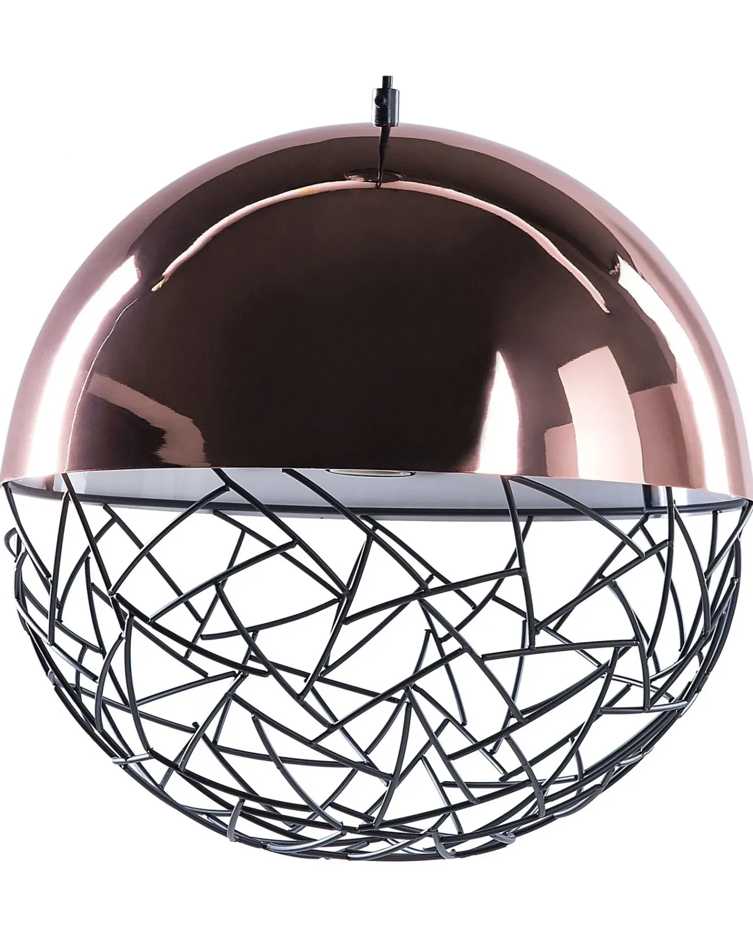 Outlet Beliani Lampadario PADMA Metallo Rame