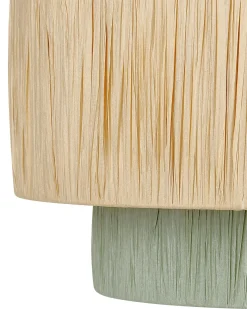 Hot Beliani Lampadario PALBRA Carta Naturale Naturale Verde