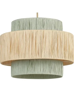 Hot Beliani Lampadario PALBRA Carta Naturale Naturale Verde