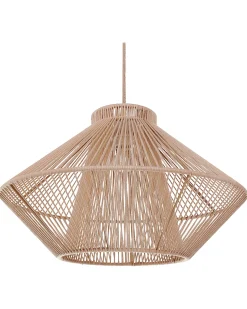 Clearance Beliani Lampadario PALMETTO Cotone Beige