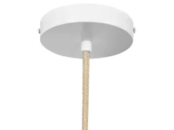 Clearance Beliani Lampadario PALMETTO Cotone Beige