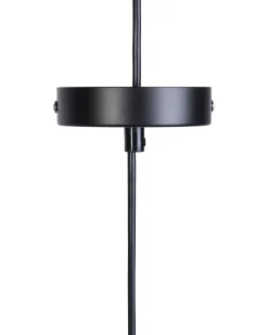 Best Beliani Lampadario PARINA Metallo Nero Bianco Ottone Nero
