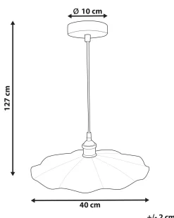 Discount Beliani Lampadario PHILS Metallo Bianco Bianco Ottone