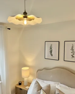 Discount Beliani Lampadario PHILS Metallo Bianco Bianco Ottone