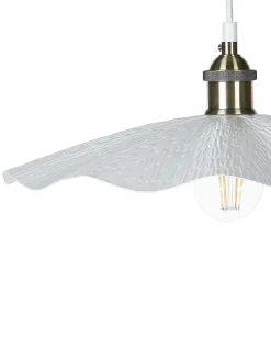 Discount Beliani Lampadario PHILS Metallo Bianco Bianco Ottone