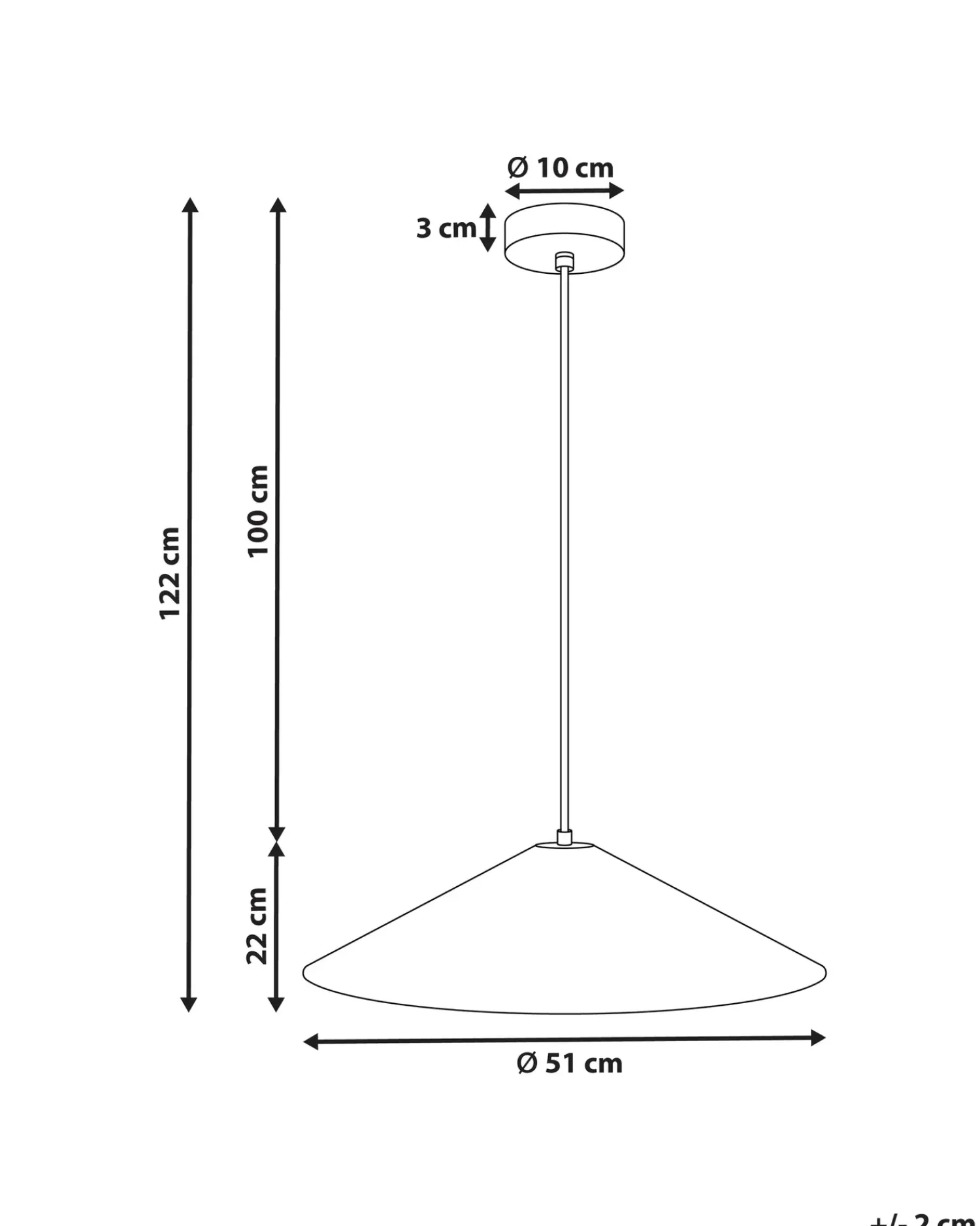 Sale Beliani Lampadario PORONGOS Cartapesta Bianco