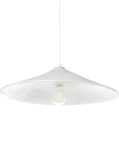 Sale Beliani Lampadario PORONGOS Cartapesta Bianco