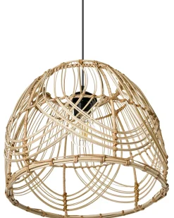 Outlet Beliani Lampadario POSTRERO Rattan Naturale