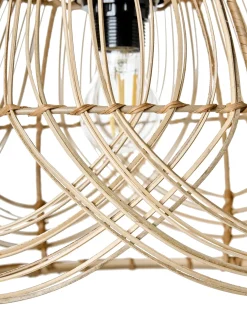 Outlet Beliani Lampadario POSTRERO Rattan Naturale
