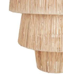 Online Beliani Lampadario PREMAT Vimini Naturale Naturale Nero