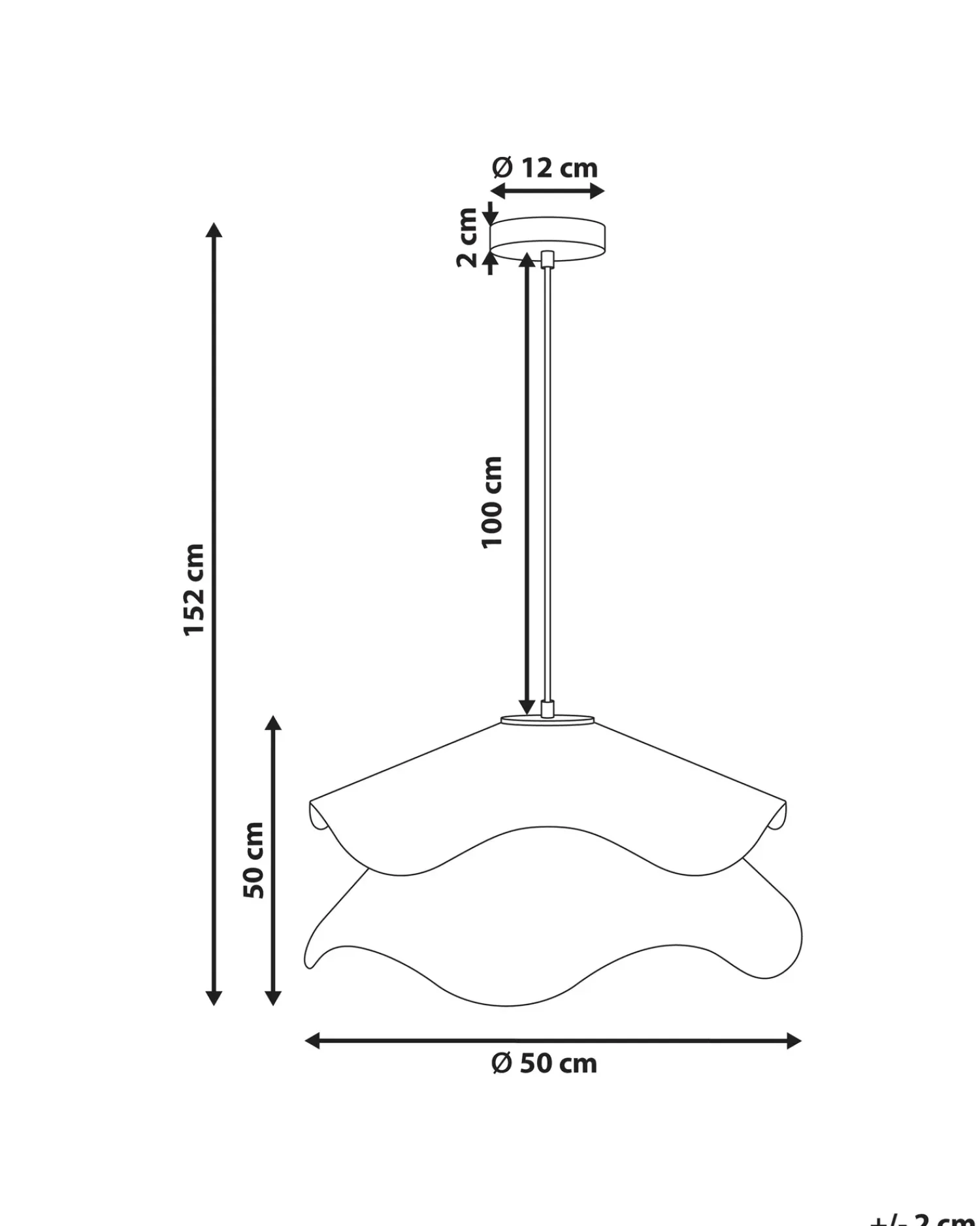 Clearance Beliani Lampadario PUNGWE Tessuto Bianco Bianco Oro