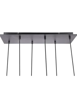Clearance Beliani PURIRI Vetro Grigio Grigio Nero