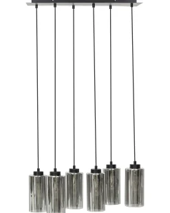 Clearance Beliani PURIRI Vetro Grigio Grigio Nero