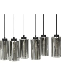 Clearance Beliani PURIRI Vetro Grigio Grigio Nero